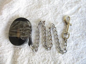 *** Arab Arabian Show Chin Chain/Lead - Black & Silver - Picture 1 of 1