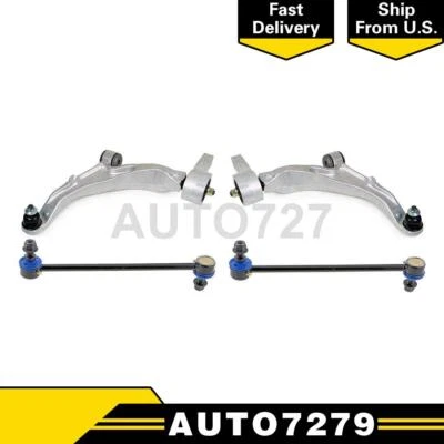 Brazo de control delantero de 4 piezas con rótula + kit de enlace de barra estabilizadora para Acura MDX Foto 1 de 4