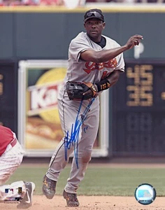 ARCHIVO FOTOGRÁFICO FIRMADO POR MIGUEL TEJADA 8X10 BALTIMORE ORIOLES AUTO MLB IMAGEN - Imagen 1 de 1