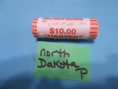 2006 P North Dakota State quarter roll  bank rolled  uncirculated - Image 1 of 3