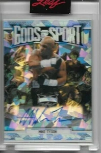 Mike Tyson 2022 Leaf Vibrance God of Sports Auto 1/1 - Picture 1 of 2