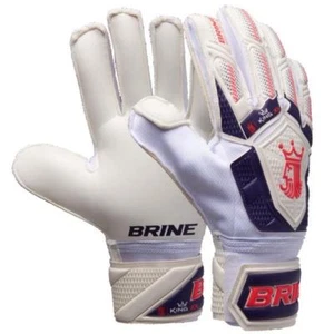 Brine King Match 3X Size 4 WPL Soccer Goalkeeper Gloves Finger Save Goalie Kids - Picture 1 of 2