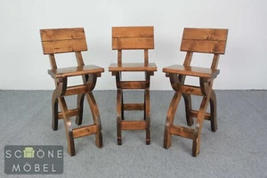 10x Barhocker Garten Stuhl Terrassen Möbel Tavernen Holzstuhl Landhausstil - Bild 1 von 10
