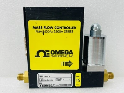 OMEGA Mass Flow Controller  FMA5400A/5500A, 0-200 mL/min, N2, FMA5410A / Used - Image 1 of 4