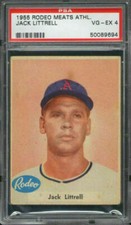 1955 Rodeo Meats Jack Littrell PSA 4 Kansas City Athletics