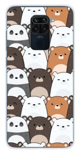 Coque en silicone imprimée compatible Xiaomi Redmi Note 9 Réunion de Nounours - Bild 1 von 3