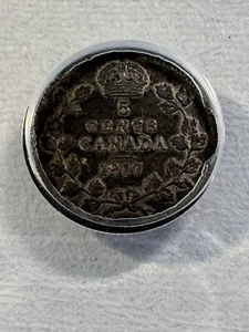 1917 Canada 10 Cents Silver Coin Graded XF 40 Details Corroded by ANACS - Picture 1 of 8