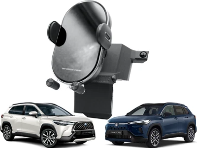 Porta Cellulare Supporto da Auto con Ricarica Wireless per TOYOTA Corolla Cross - Immagine 1 di 4
