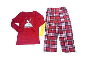 Juego de Pijama Cat & Jack Talla 18M Niño Infantil Niña Manga Larga PJ Rojo Unicornio - Imagen 1 de 10