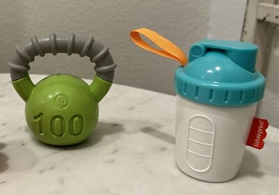Fisher Price Bebé Bíceps Set de Regalo Mini Bíceps Sonajero Entrenamiento Pesas Bebé Juguete Foto 1 de 3