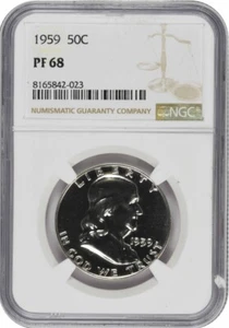 1959 Franklin Silver Half Dollar PR68 NGC - Picture 1 of 2