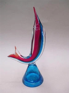 Retro glass fish, sculptural, 1970s era - Picture 1 of 1
