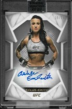 2020 UFC Topps Striking Signatures Ashlee Evans Smith STS-AES 17/25 Fighter Auto
