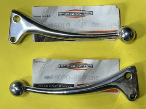AERMACCHI  HARLEY NOS 45019-69P CLUTCH & 45020-69P BRAKE LEVERS early 69 RAPIDO - Picture 1 of 3