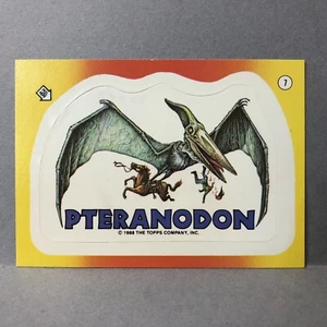 1988 Topps Dinosaurs Attack Sticker #7 Pteranodon - Picture 1 of 2