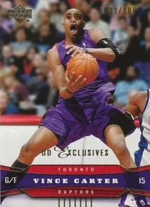 VINCE CARTER 2004-05 CUBIERTA SUPERIOR ORO UD EXCLUSIVO #33/100 TORONTO RAPTORS SP - Imagen 1 de 2