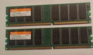 Hynix PC2700U-25330 HYMD232M646D6-J AA 256MB DDR 333MHz CL2.5 RAM New - Picture 1 of 2