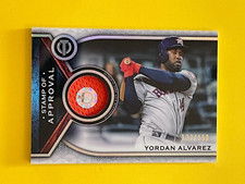 2021 Topps Tribute Stamp of Approval Relics #SOAYA Yordan Alvarez 137/150