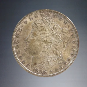 1896-P UNITED STATES MORGAN SILVER $1 DOLLAR CIRCULATED COIN - Picture 1 of 2