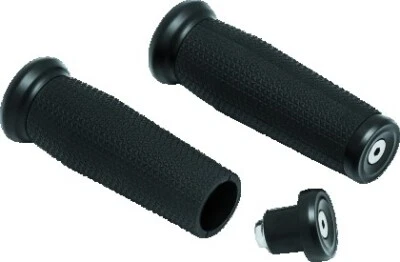 KURYAKYN 5947 Black Thresher Handlebar Grips for Metric Motorcycles - Image 1 of 2