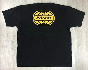 POLER Camp Vibes T Shirt Black 100% Cotton Mens Size XL - Picture 1 of 12