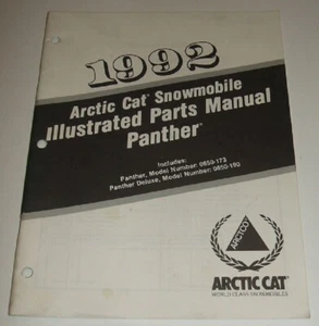 Arctic Cat 1992 Panther 440 piezas manual Panther Deluxe 440 - Imagen 1 de 3