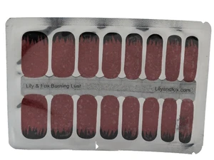 Giglio e Volpe Bruciante Lust Nail Wraps 16 Ct Halloween - Foto 1 di 2