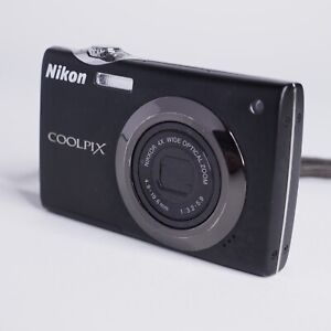 Nikon Coolpix S4000 12.0MP Compact Digital Camera Black - For Parts Lens Error