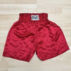 Vintage Everlast Boxing Shorts Men’s Large Red Satin Made In USA