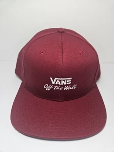 Sombrero para hombre Vans Off The Wall rojo Snapback OSFA nuevo sin etiquetas - Imagen 1 de 8