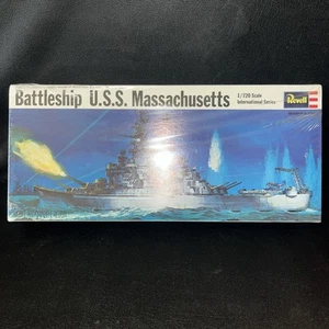 Revell U.S.S. Massachusetts Battleship H-485 1/720 FS Model Kit NEW Big Mamie - Picture 1 of 3