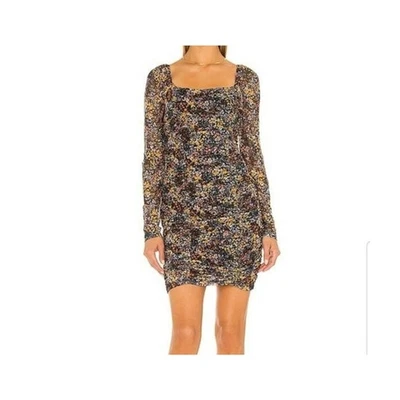 Vestido BCBG Generation Para Mujer Pequeño Disperso Margarita Floral Malla Acanalado Transparente Foto 1 de 4