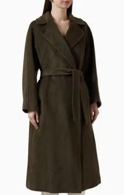 WEEKEND MAX MARA Tempera Coat in Wool-blend (Dark Green) - Image 1 of 4