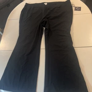 Ava & Viv NWT Women's High-Rise Flare Pull-On Pants Black Size 4X - Picture 1 of 7