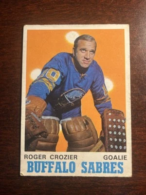 1970-71 O-Pee-Chee Set-Break #145 Roger Crozier Buffalo Sabres Nhl Hockey - Image 1 of 2