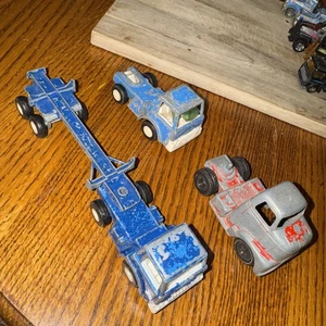 Vintage TOOTSIETOY Tootsie Toy Deuce Half Truck & Trailer Army 1960's 1970's Lot - Picture 1 of 2