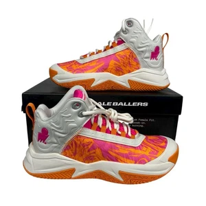 Moolah Press Break v2 Orange/Pink Shoe Size 5.5 Youth Basketball Sneakers - Picture 1 of 9
