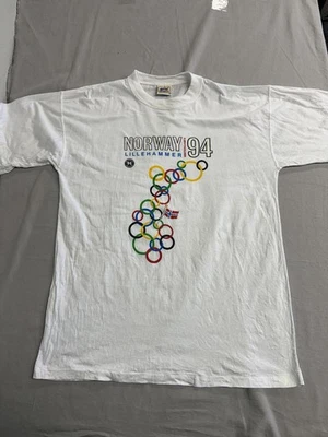 Camiseta Vintage Juegos Olímpicos Lillehammer Noruega Juegos de Invierno XL Foto 1 de 4
