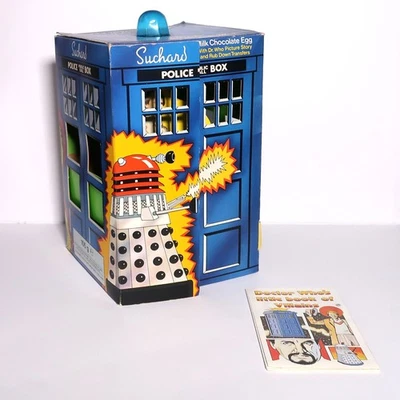 1983 TARDIS Suchard Doctor Who Easter Egg Box + Transfers - Image 1 of 4