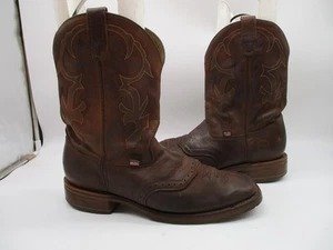 Double H Jase Ice Roper braun Leder eckige Zehenpartie Westernstiefel Herren 13D #DH3560 - Bild 1 von 11