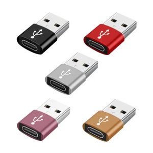 USB 3.1 Type C Female to USB A Male Adapter Converter Charger Connector Plug UK - Picture 1 of 15