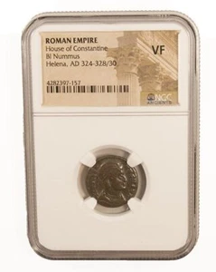 Collectible Roman Ae of Helena (AD 324-337) - NGC Certified VF Coin - Picture 1 of 4