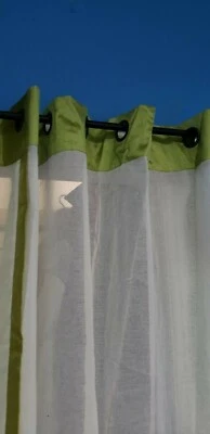  Gromet style window panel with silk band piping.55x84 — 第 1/3 张图片