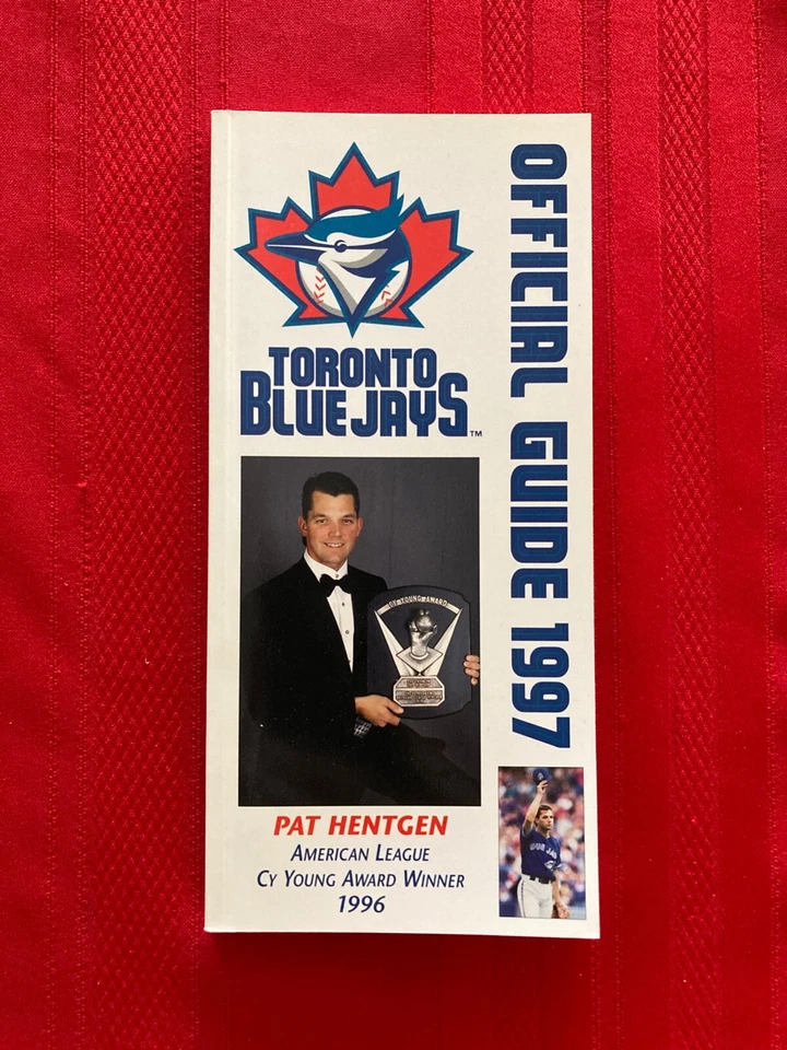 1997 MLB Toronto Blue Jays media guide / Delgado / Clemens / Green / Hentgen - Image 1 of 1