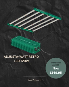 Adjusta-Watt Retro LED 720w With Eco Ballast 110x110/Hydroponics/Grow light/Grow - Picture 1 of 2