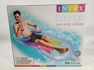 Tumbona flotante para piscina INTEX King Kool Lounge con reposacabezas y portavasos - Imagen 1 de 3