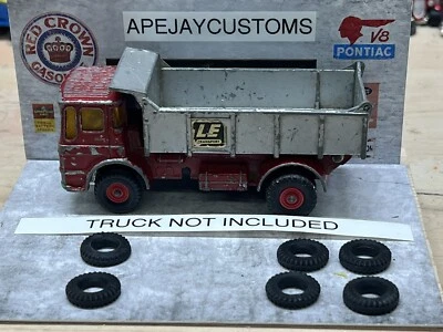 Vintage Matchbox King Size K-4 Leyland Tipper Truck (TIRES ONLY) - Image 1 of 4