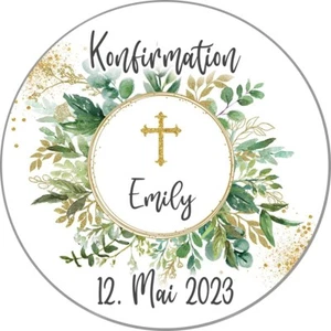 Konfirmation Tortenaufleger Party Deko personalisiert Name Bild Kommunion essbar - Bild 1 von 15