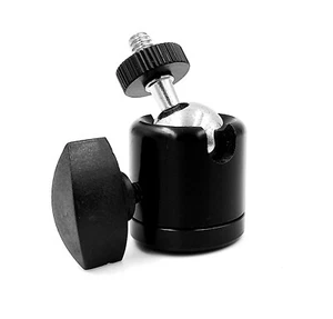Cabezal de bola giratorio de 360 ​​grados de 1/4"" a 3/8"" adaptador de montaje de soporte de micrófono de rosca giratorio de 360 ​​grados - Imagen 1 de 3