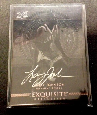 2013-2014 Upper Deck Black Exquisite Larry Johnson Auto! ENN Cards - Image 1 of 2